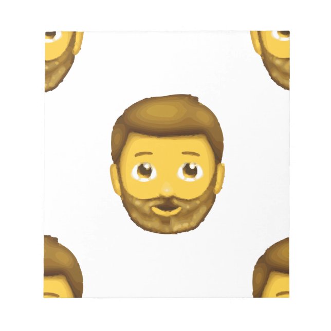 emojskäggig man anteckningsblock (Framsida)