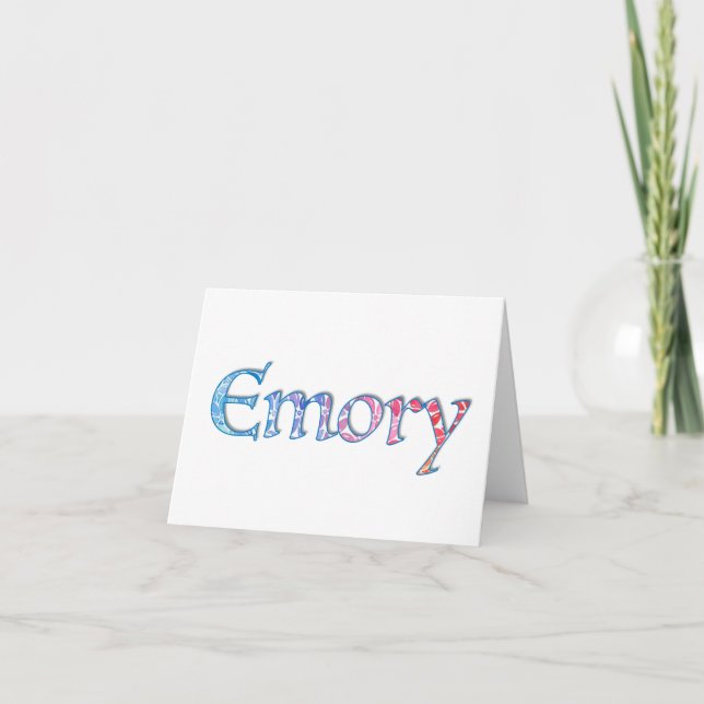 Emory Note-kort Anteckningskort (Framsida)