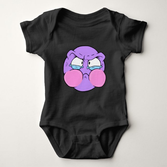 Emote Ansikte Baby Bodykostym T Shirt (Framsida)