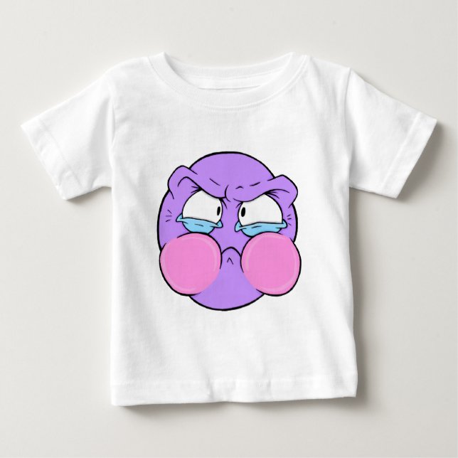 Emote Ansikte Baby Bra Jersey T-Shirt (Framsida)