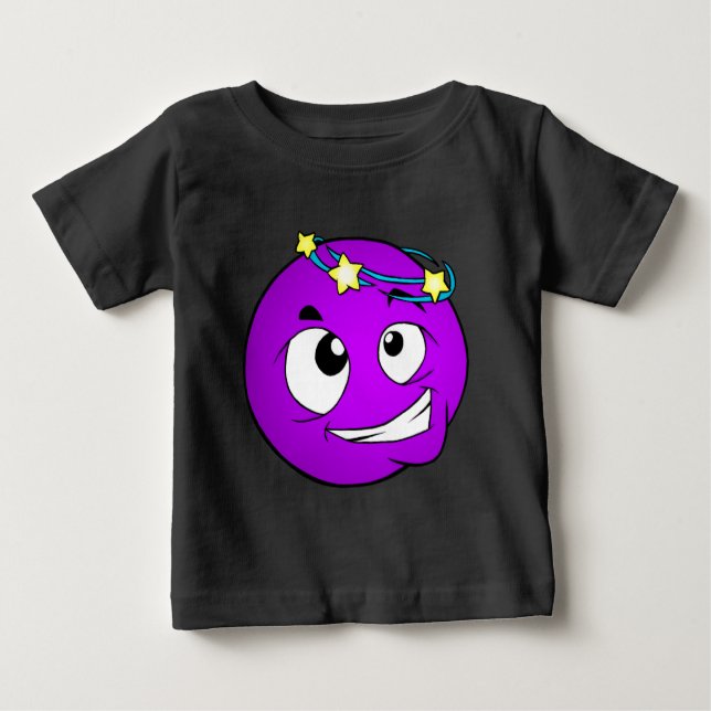 Emote Ansikte Baby Bra Jersey T-Shirt (Framsida)
