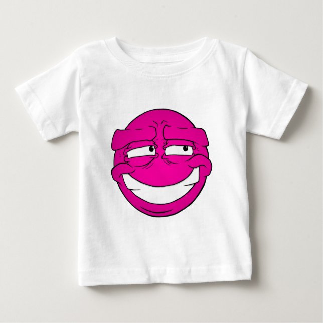 Emote Ansikte Baby Bra Jersey T-Shirt (Framsida)