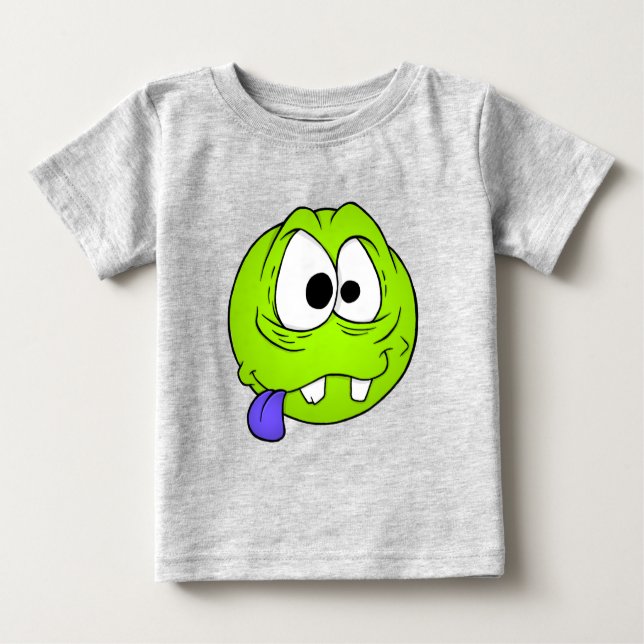 Emote Ansikte Baby Bra Jersey T-Shirt (Framsida)