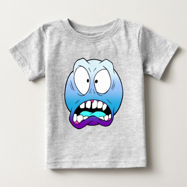 Emote Ansikte Baby Bra Jersey T-Shirt (Framsida)