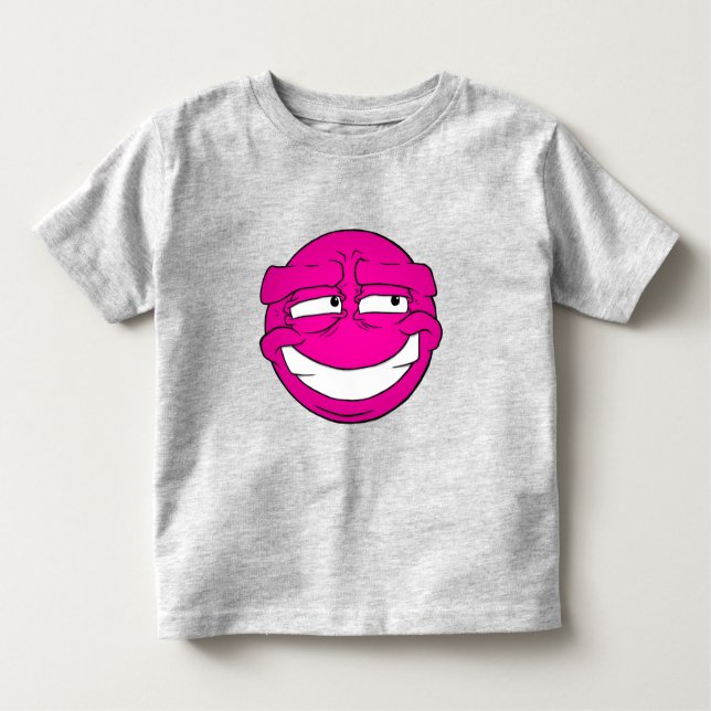 Emote Ansikte Småbarn Bra Jersey T-Shirt (Framsida)