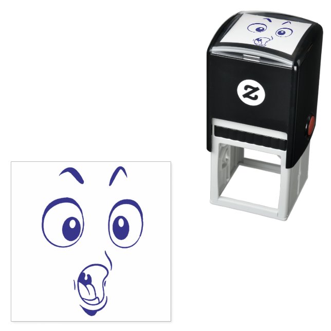 Emotican Ansikte Self-Inking Frimärke Självfärgande Stämpel (In Situ)