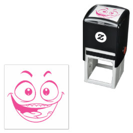 Emotican Ansikte Self-Inking Frimärke Självfärgande Stämpel
