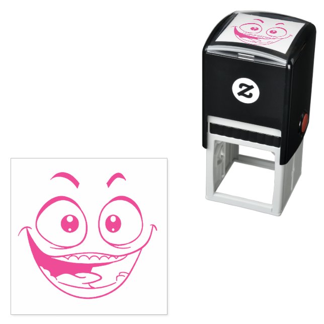 Emotican Ansikte Self-Inking Frimärke Självfärgande Stämpel (In Situ)