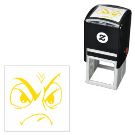 Emotican Face Självbläckande stämpel