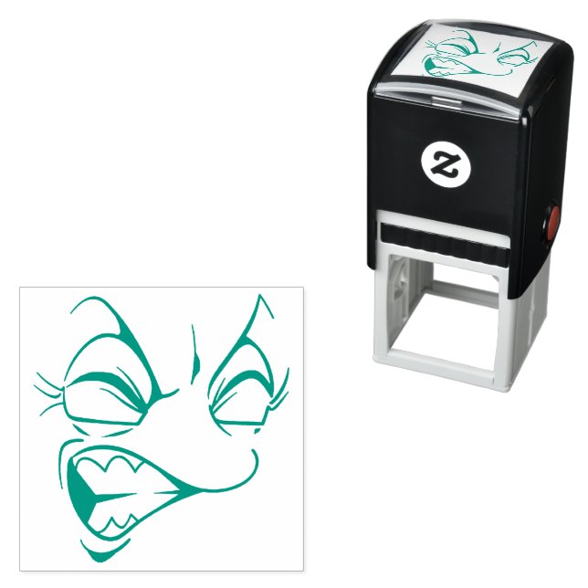 Emotican Face Självbläckande stämpel (In Situ)