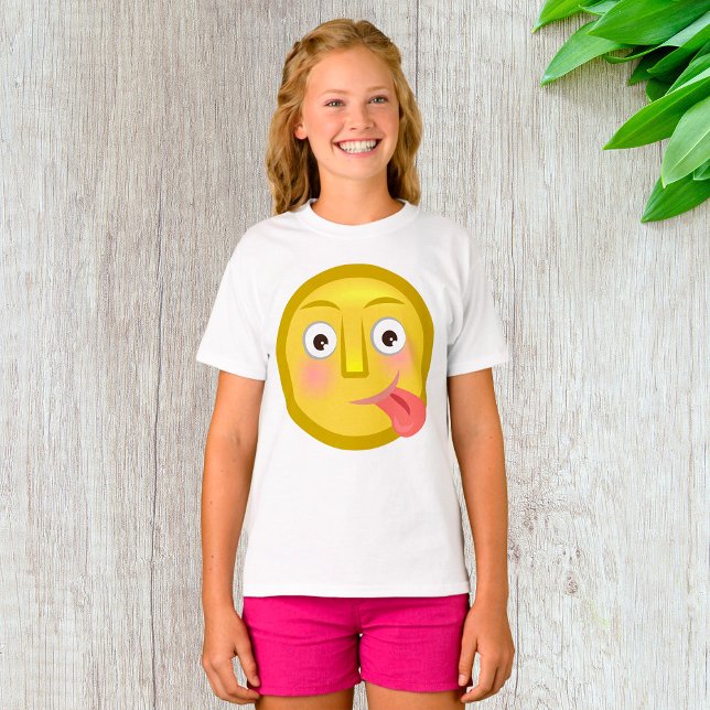 Emoticitet med Tunga ut T Shirt (Skapare uppladdad)