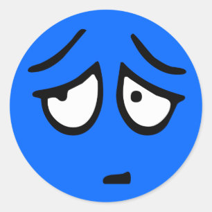 Emoticon Anpassade - bakgrundsmarkering Runt Klistermärke