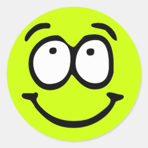 Emoticon Anpassade - bakgrundsmarkering Runt Klistermärke