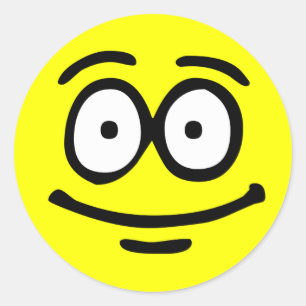 Emoticon Anpassade - bakgrundsmarkering Runt Klistermärke