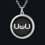 Emoticon för UwU lycklig Animeansikte Silverpläterat Halsband<br><div class="desc">UwU UwU UwU UwU UwU

JordklotTrotters specialiserar i idiosyncratic bildspråk från runt om jordklotet. Här ska du unika hälsningkort för fynd,  vykort,  affischer,  Mousepads och mer.</div>