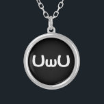 Emoticon för UwU lycklig Animeansikte Silverpläterat Halsband<br><div class="desc">UwU UwU UwU UwU UwU

JordklotTrotters specialiserar i idiosyncratic bildspråk från runt om jordklotet. Här ska du unika hälsningkort för fynd,  vykort,  affischer,  Mousepads och mer.</div>