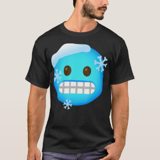 Emoticon Kall Freezing Ansikte T Shirt