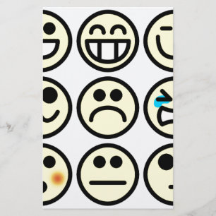 emoticon lycklig ansikte brevpapper