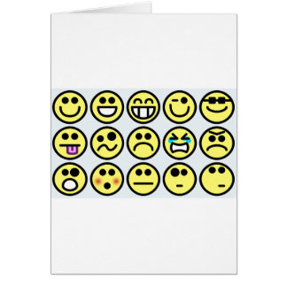 emoticon lycklig ansikte hälsningskort