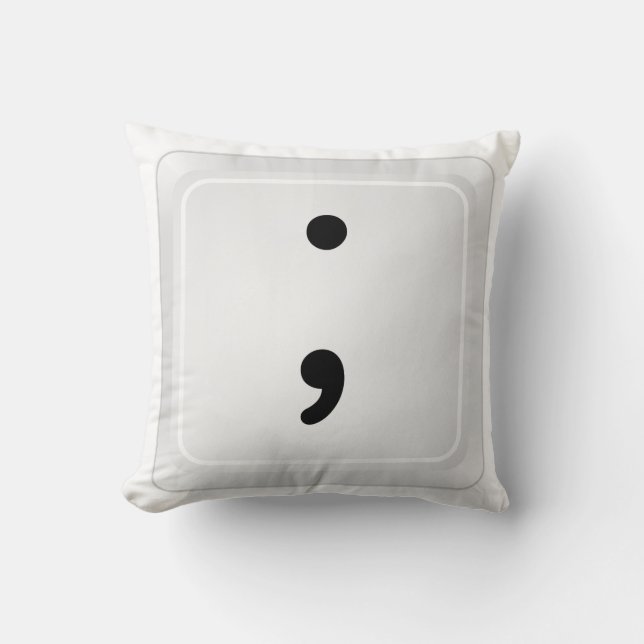 emoticon - semikolonet kudder kudde (Framsida)