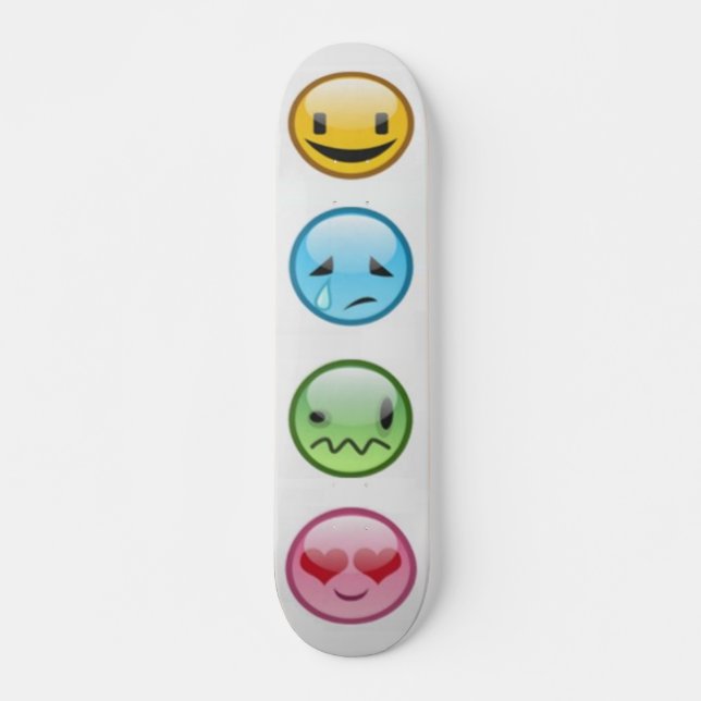 Emoticon Skateboard Bräda 19,5 Cm (Framsida)