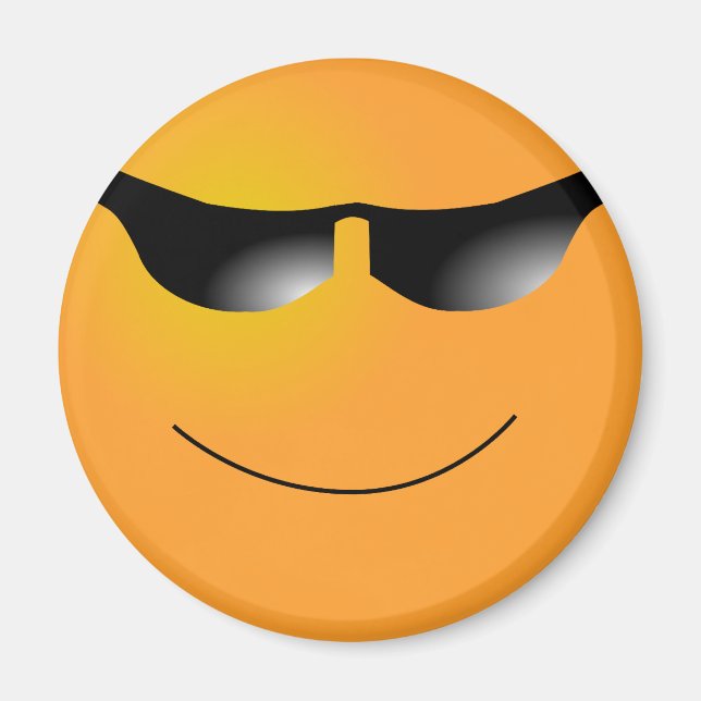 Emoticon Sunglass Magnet (Framsidan)
