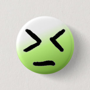 Emoticonarggrönt Knapp