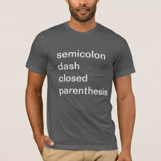 Emoticonblinkning T-shirt