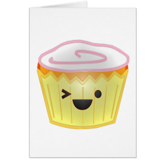 Emoticonmuffin Hälsningskort