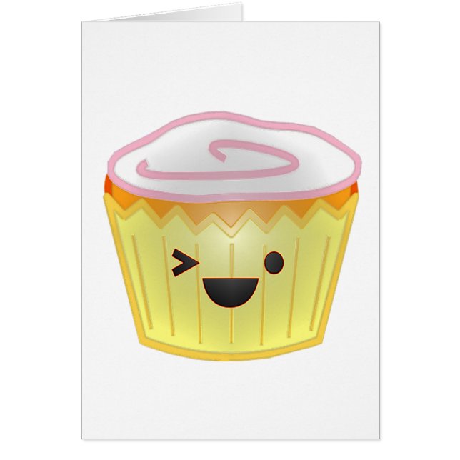 Emoticonmuffin Hälsningskort (Framsidan)