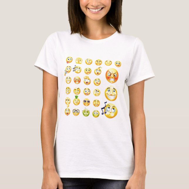 Emoticons Tee Shirt (Framsida)