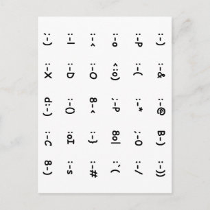 Emoticons Vykort