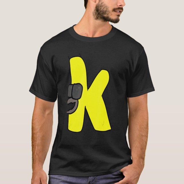 Emotion Brev K Alphabet Lore T Shirt (Framsida)