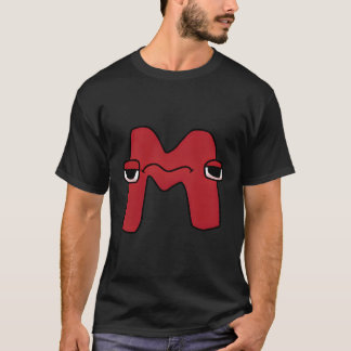 Emotion Brev M Alphabet Lore för T Shirt