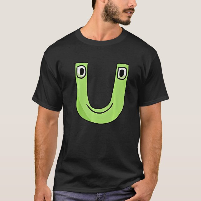 Emotion Brev U Alphabet Lore T Shirt (Framsida)