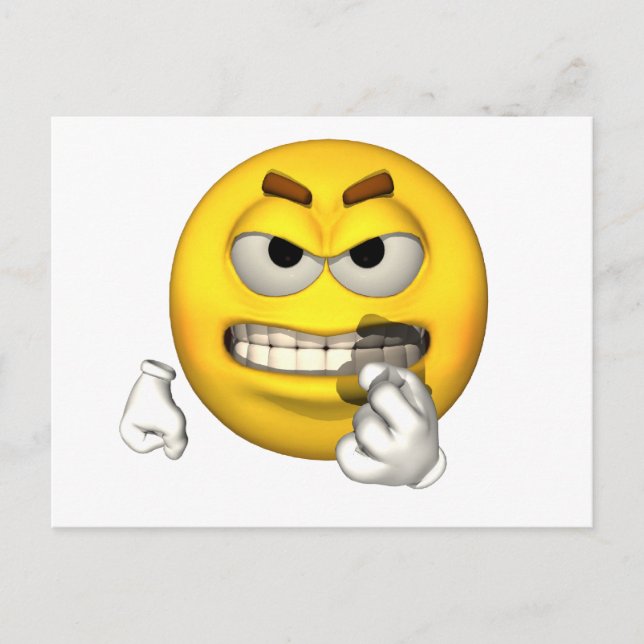 Emotion Guy - Baring Teeth-vykort Vykort (Framsida)