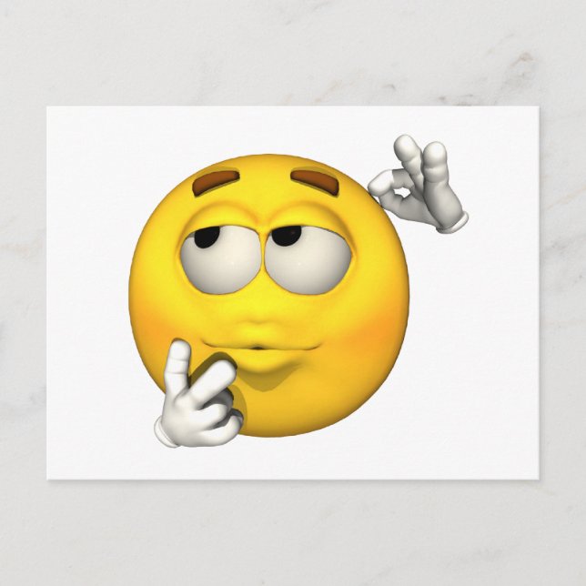 Emotion Guy - Tänkande vykort (Framsida)