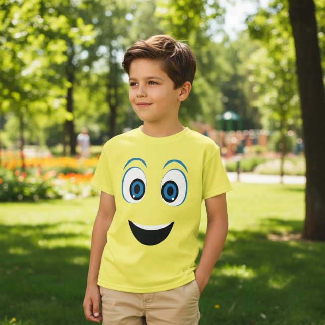 Emotion Joy Lycklig Smile Ansikte T Shirt (Skapare uppladdad)