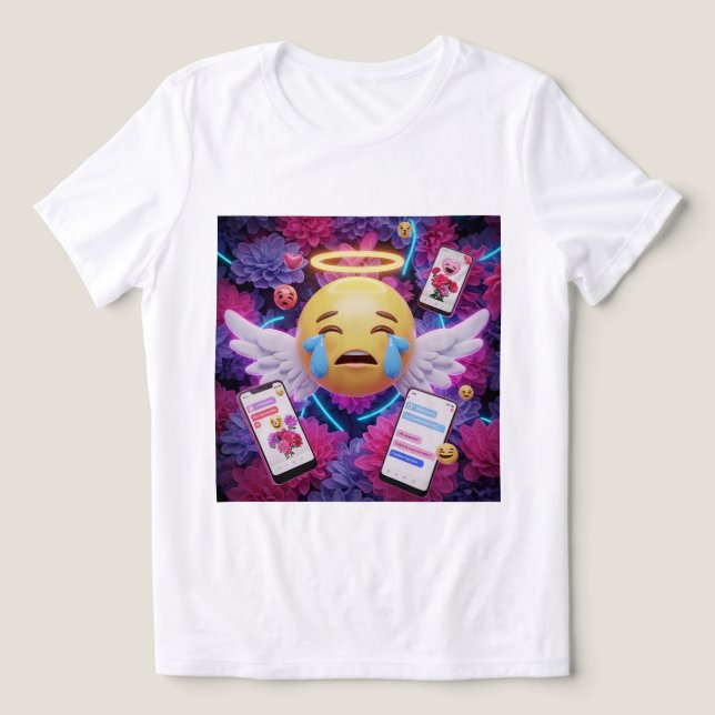 Emotional Angel Emoji Tee 🥺 💖 (Design Framsida)