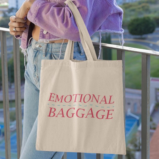 Emotional Baggage Large Tote Bag Tygkasse (Skapare uppladdad)