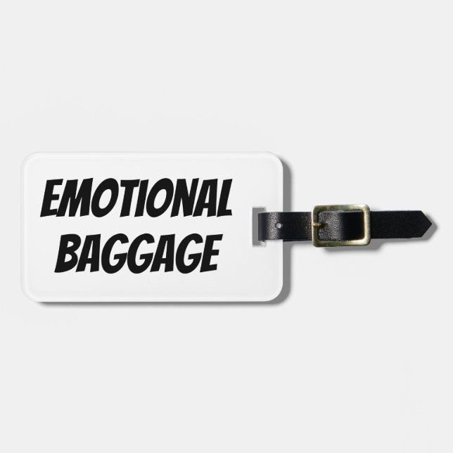 Emotional Baggage Luggage Tag Bagagebricka (Horisontell Framsida)