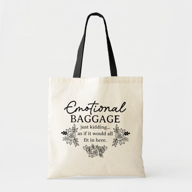Emotional Baggage Tote Bag Tygkasse (Framsidan)