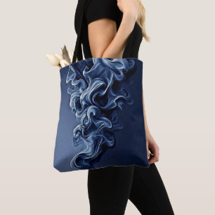 Emotional Blue Smoke Art Tygkasse