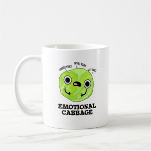 Emotional Cabbage Funny Veggie Pun Kaffemugg