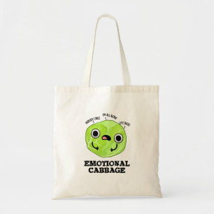 Emotional Cabbage Funny Veggie Pun Tygkasse