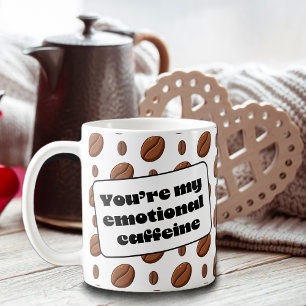 Emotional Caffeine Kaffeekorn Dekor Kaffemugg
