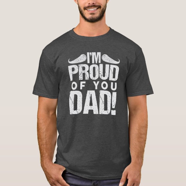 Emotional Dad Message Shirt T Shirt (Framsida)