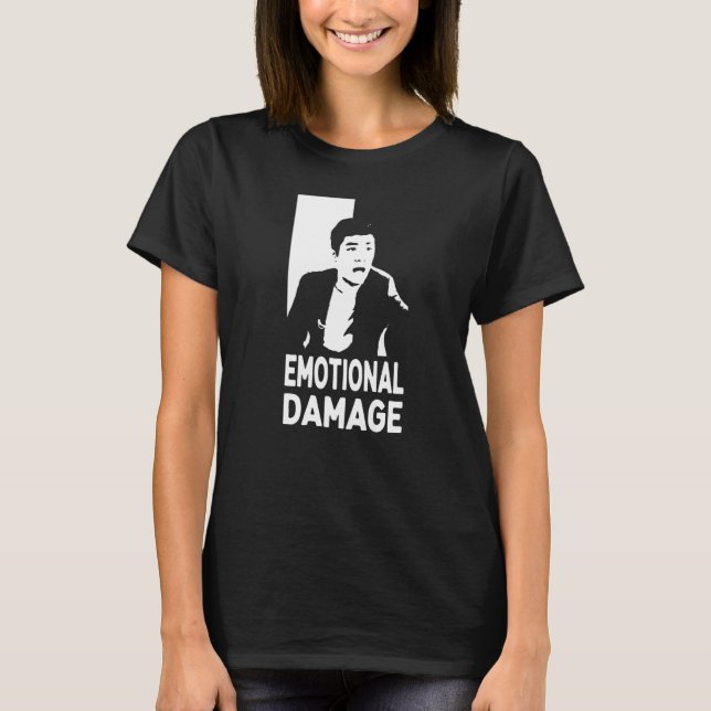 Emotional Damage Meman Asian guy silhouette T Shirt (Framsida)