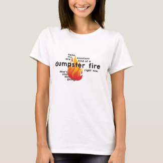 Emotional Dumpster Fire Crew T-shirt i Nacke
