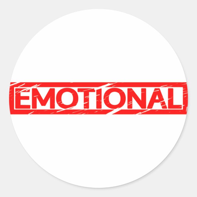 Emotional Frimärke Runt Klistermärke (Framsida)